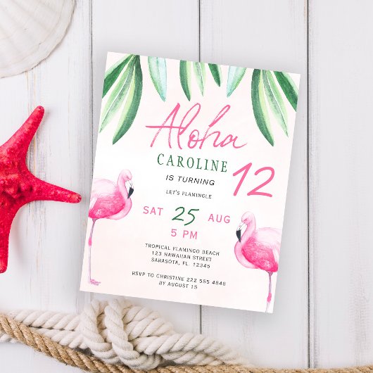 Flamingo tropisch Aloha kinderbudget verjaardagsfe