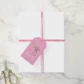 Flamingo Tropisch Bedankt Feestje  Cadeaulabel (Met Touw)