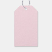 Flamingo & tropisch gebladerte Dank je Cadeaulabel (Achterkant)