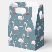 Flamingo Tropisch Kerstfeest Bedankdoosjes (Geopend)