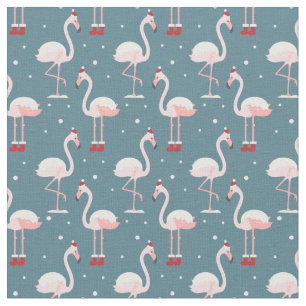 Flamingo Tropisch Kerstfeest Stof