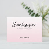 Flamingo Tropisch Roze Vrijgezellenfeest Dank u Bedankkaart (Staand voorkant)