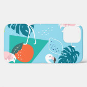 Flamingo Tropisch, Trendy  Patroon. Case-Mate iPhone Case (Achterkant (horizontaal))