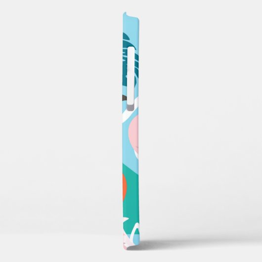 Flamingo Tropisch, Trendy  Patroon. Case-Mate iPhone Case (Achterkant / Links)