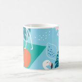 Flamingo Tropisch, Trendy Patroon. Koffiemok (Center)