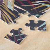 Flamingo Tropisch: Zomer Naadloos Patroon Legpuzzel (Zijkant)