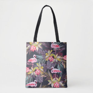 Flamingo Tropisch: Zomer Naadloos Patroon Tote Bag