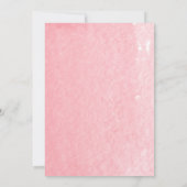 Flamingo & Tropische bladeren Waterverf Baby showe Kaart (Achterkant)