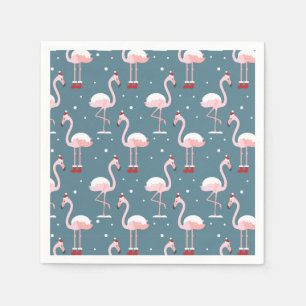 Flamingo Tropische Kerst Servet