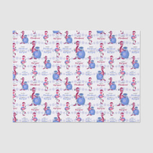 Flamingo Tropische Kerst Tissuepapier