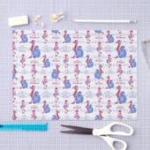 Flamingo Tropische Kerst  Tissuepapier (Craft)
