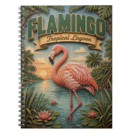 Flamingo Tropische Lagune POPCUT Notitieboek