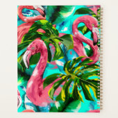 Flamingo Tropische naam en onderwerp Planner (Achterkant)