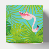 Flamingo tropische palmdoos bedankdoosjes (Bovenkant)