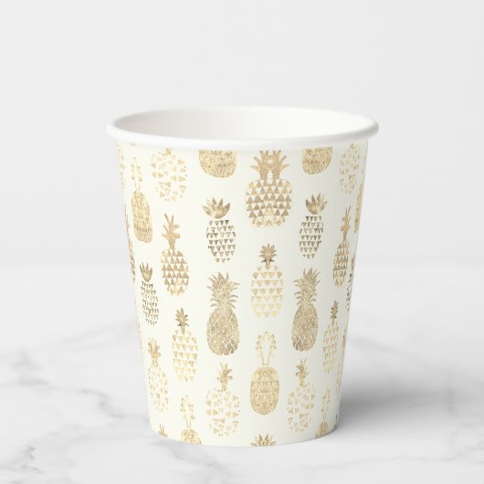 Flamingo tropische verjaardag papieren bekers (Achterkant)