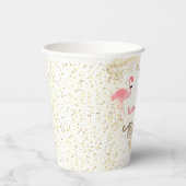 Flamingo Tropische Verjaardag Papieren Bekers (Rechts)