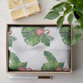 Flamingo Tropische Vibes Serie Design 12 Tissuepapier (Geschenk)