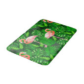 Flamingo tropische waterverf badmat (Gekanteld)