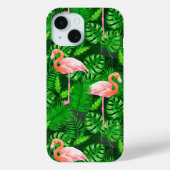 Flamingo tropische waterverf Case-Mate iPhone case (Achterkant)