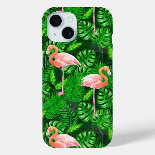 Flamingo tropische waterverf Case-Mate iPhone case (Achterkant)