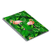 Flamingo tropische waterverf notitieboek (Rechterzijde)