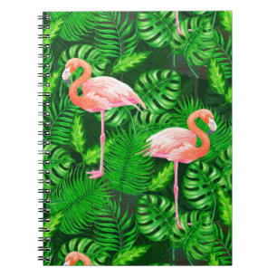 Flamingo tropische waterverf notitieboek