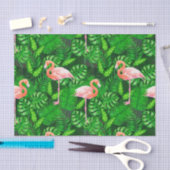 Flamingo tropische waterverf tissuepapier (Craft)