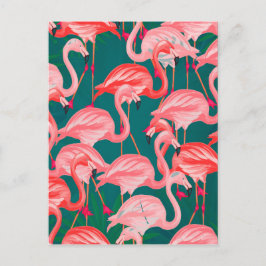 flamingo tropische zomer briefkaart