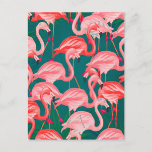 flamingo tropische zomer briefkaart