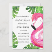 Flamingo Tropische Zomer Hawaïaans Vrijgezellenfee Kaart (Voorkant)