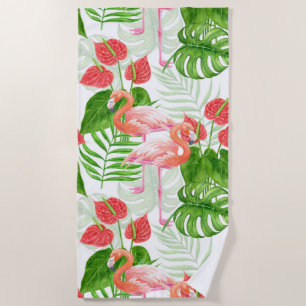 Flamingo tuin strandlaken