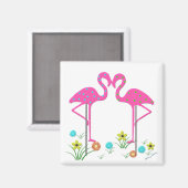 Flamingo tuinmagneet magneet (Voorkant / Achterkant)