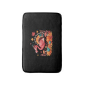 Flamingo Turkey Cute Flamingo Turkey Herfst Leaf T Badmat (Voorkant Verticaal)