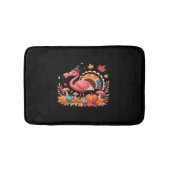 Flamingo Turkey Cute Flamingo Turkey Herfst Leaf T Badmat (Voorkant)