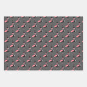 Flamingo Tuxedo Fun Wrapping Paper Sheets (Voorkant 3)
