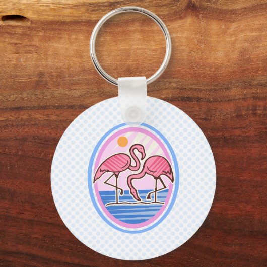 Flamingo Twins Sleutelhanger (Voorkant)