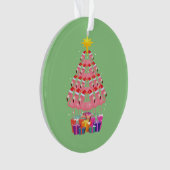 Flamingo Ugly Kerstmis Ornament (voorkant)