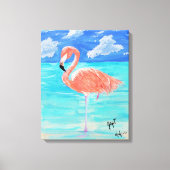 Flamingo, uitgerekt canvas 16x20 (Voorkant)