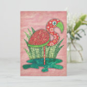 Flamingo-uitvindingen Kaart (Staand voorkant)