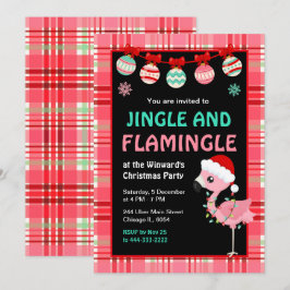 Flamingo Vakantie Kerstfeest Kaart