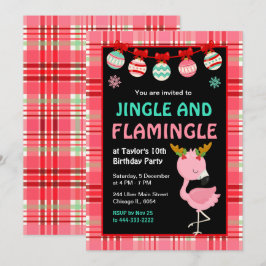 Flamingo Vakantie Verjaardagsfeestje Kaart