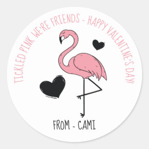 Flamingo Valentijn Sticker