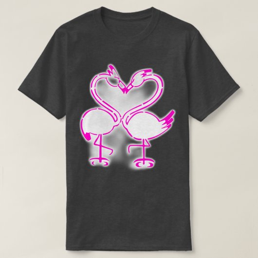 flamingo valentijn t-shirt (Design voorkant)
