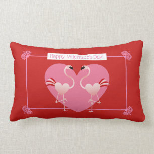 Flamingo Valentijnsdag Lumbar Pillow Kussen