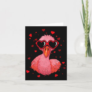 Flamingo Valentijnsdag Sungles Hart Schattig Gelie Kaart
