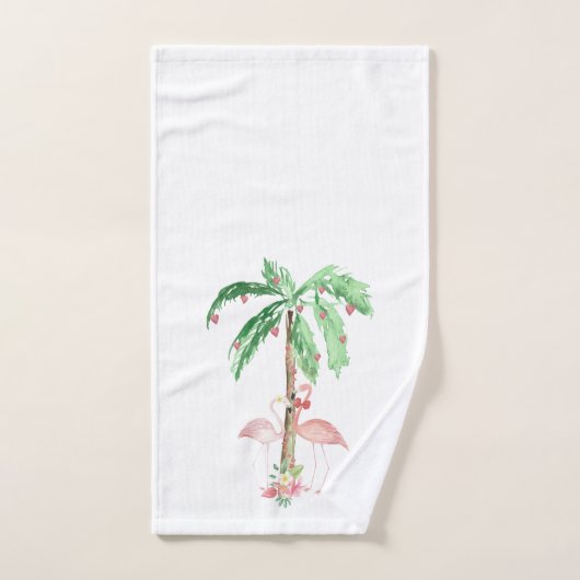 Flamingo Valentijnsdag Towel Set Bad Handdoek (Handdoek)