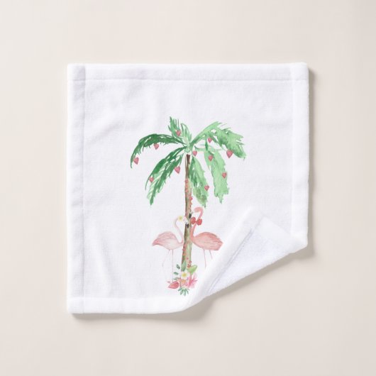 Flamingo Valentijnsdag Towel Set Bad Handdoek (Wasdoekje)