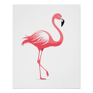 Flamingo Vector Art Animal Modern Urban Graphic Perfect Poster