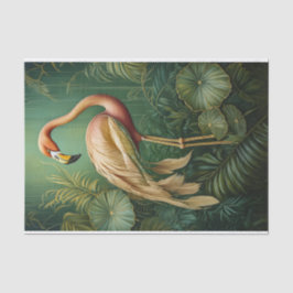 Flamingo Veerachtige Fijne Kunst, Elegante Botanis Tissuepapier