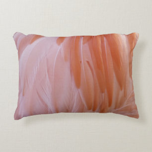 Flamingo-veren in roze tinten accent kussen